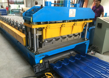 Metal Roof Tile CNC Roll Forming Machine For 0.3 - 0.8mm Thickness Coils