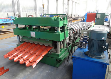 Galvanized Steel Roof Tile Roll Forming Machine With Improved 3D Cut