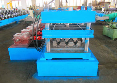 Thrie - Beam Profile Highway Guardrail Roll Forming Machine , Crash Barrier Roll Former