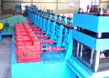 Thrie - Beam Profile Highway Guardrail Roll Forming Machine , Crash Barrier Roll Former