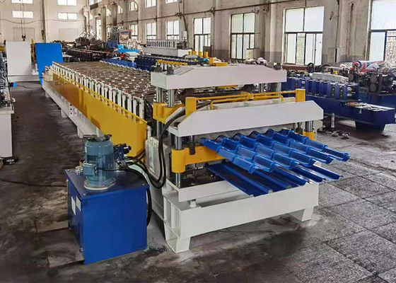 2 in 1 Metal Sheet Roll Forming Machine for Tile Effect Roof Panel and Trapezoidal Sheet