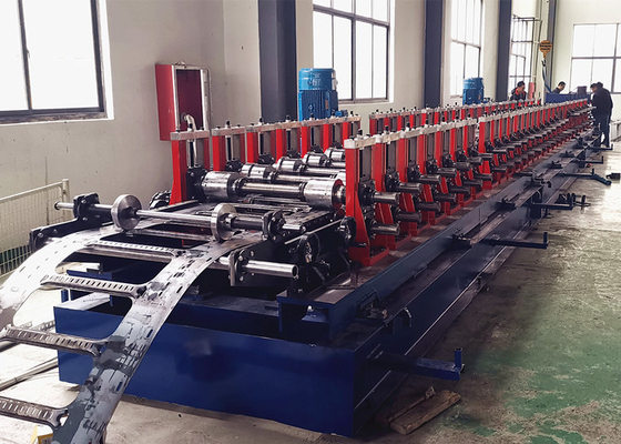 Steel Cable Tray Roll Forming Machine, Perforated Cable Ladder Production Line