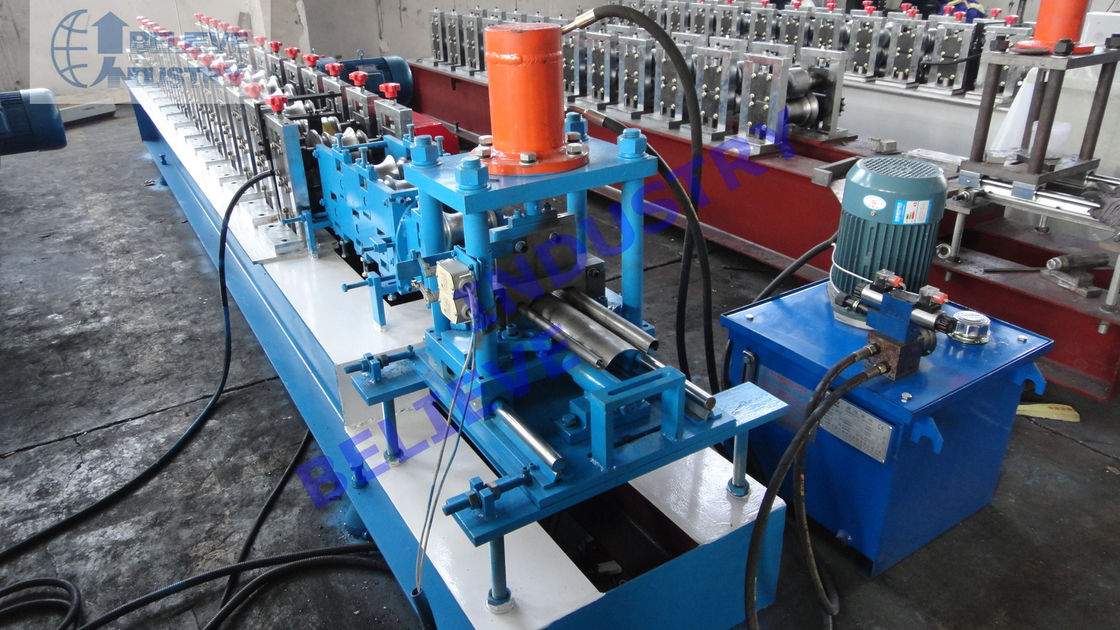 Thick Roller Shutter Door Roll Forming Machine , 380V Rated Garage Door Roll Former